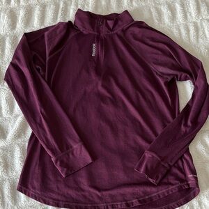 Reebok Burgundy Half-Zip Top
